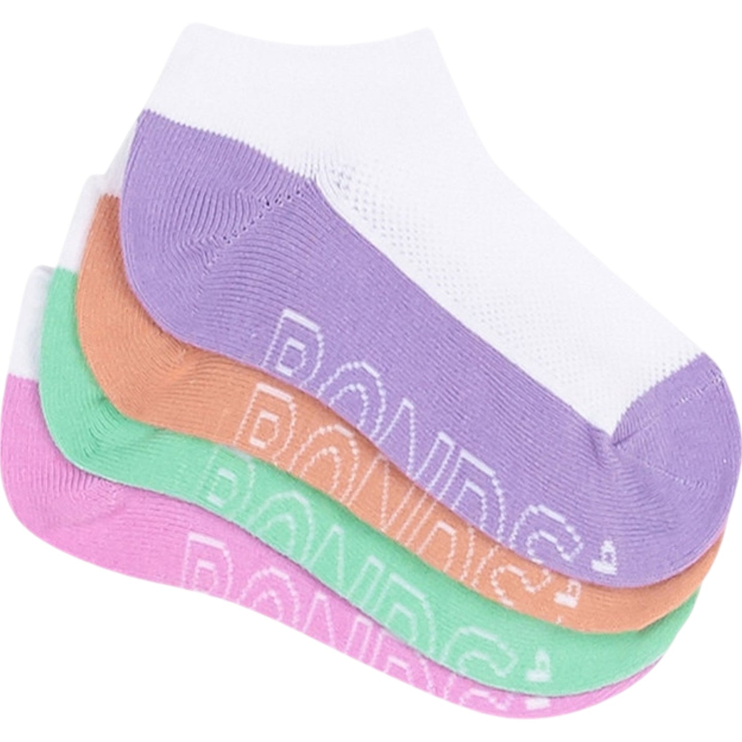 4 Pack Kids Girls Bonds Cushioned Low Cut Socks Multi