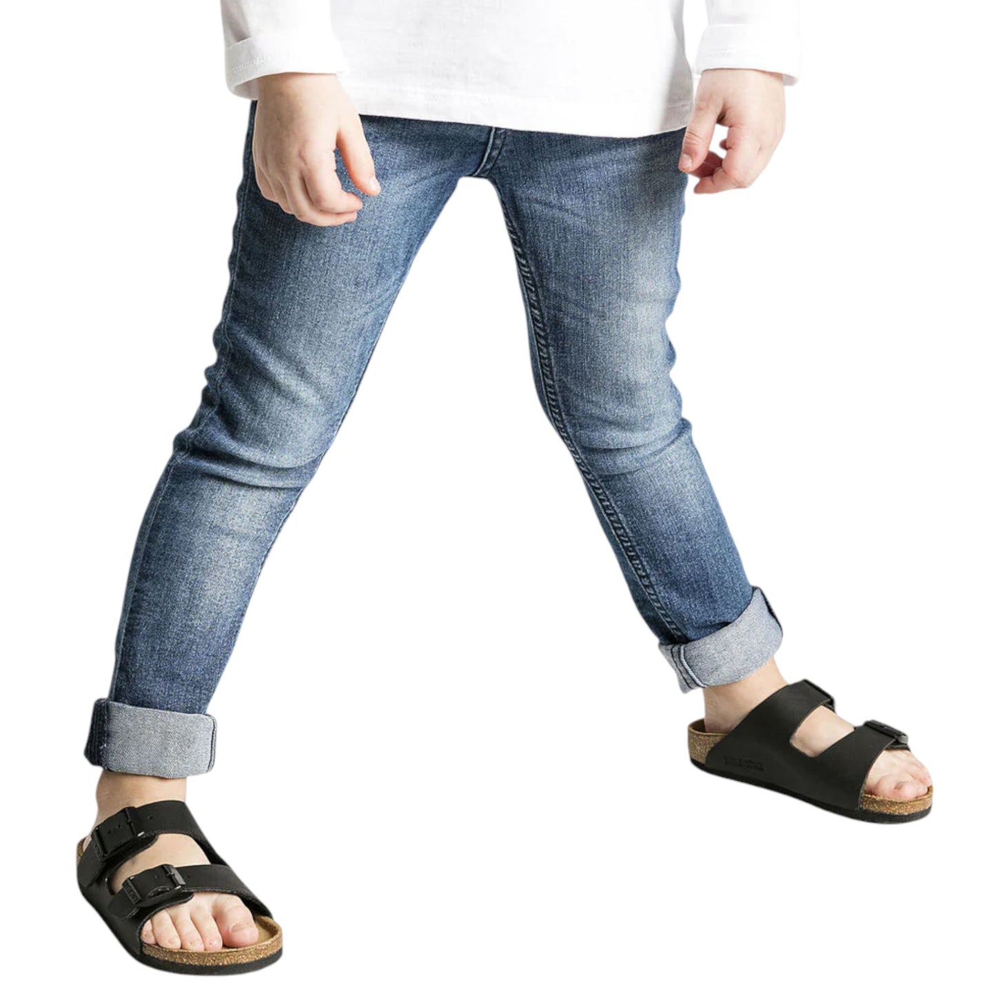 Kids Boys Birkenstock Arizona Birko-Flor Narrow Narrow Sandals Black