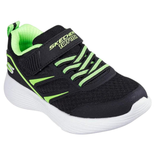 Kids Boys Skechers Go Run 400 V2 - Tuff Stride Athletic Shoes Black/Lime