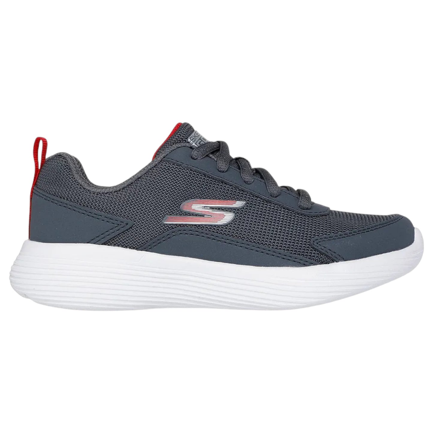 Kids Boys Skechers Go Run 400 V2 Athletic Shoes Charcoal/Red