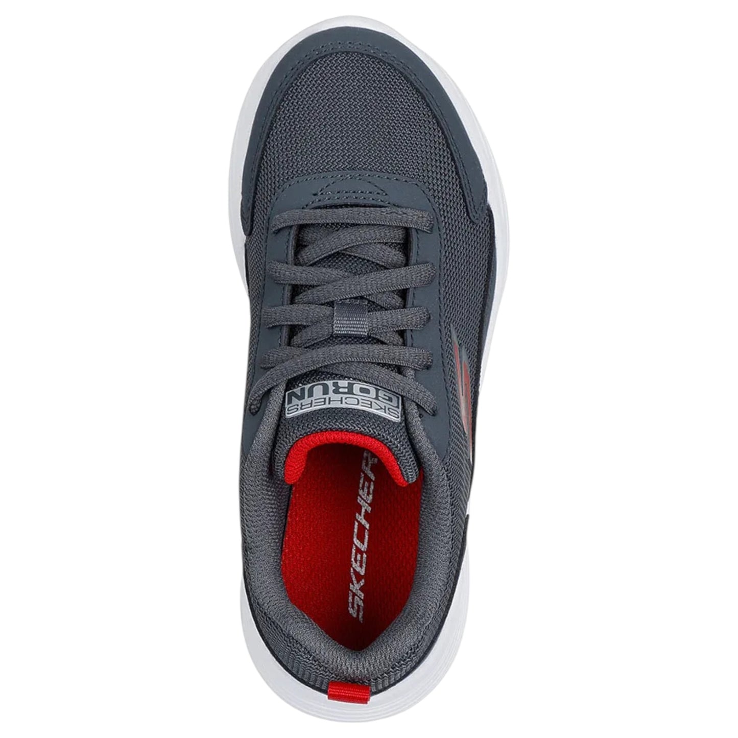 Kids Boys Skechers Go Run 400 V2 Athletic Shoes Charcoal/Red