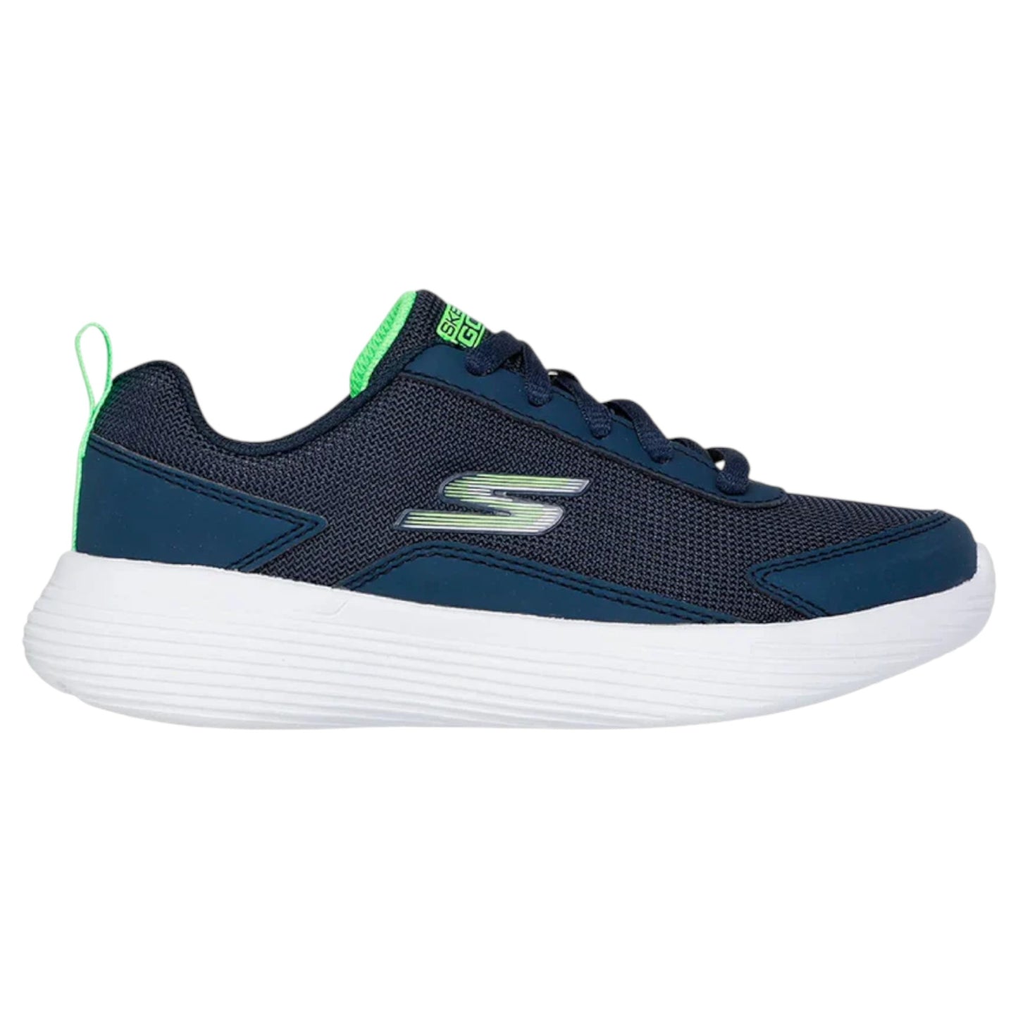 Kids Boys Skechers Go Run 400 V2 Athletic Shoes Navy/Lime