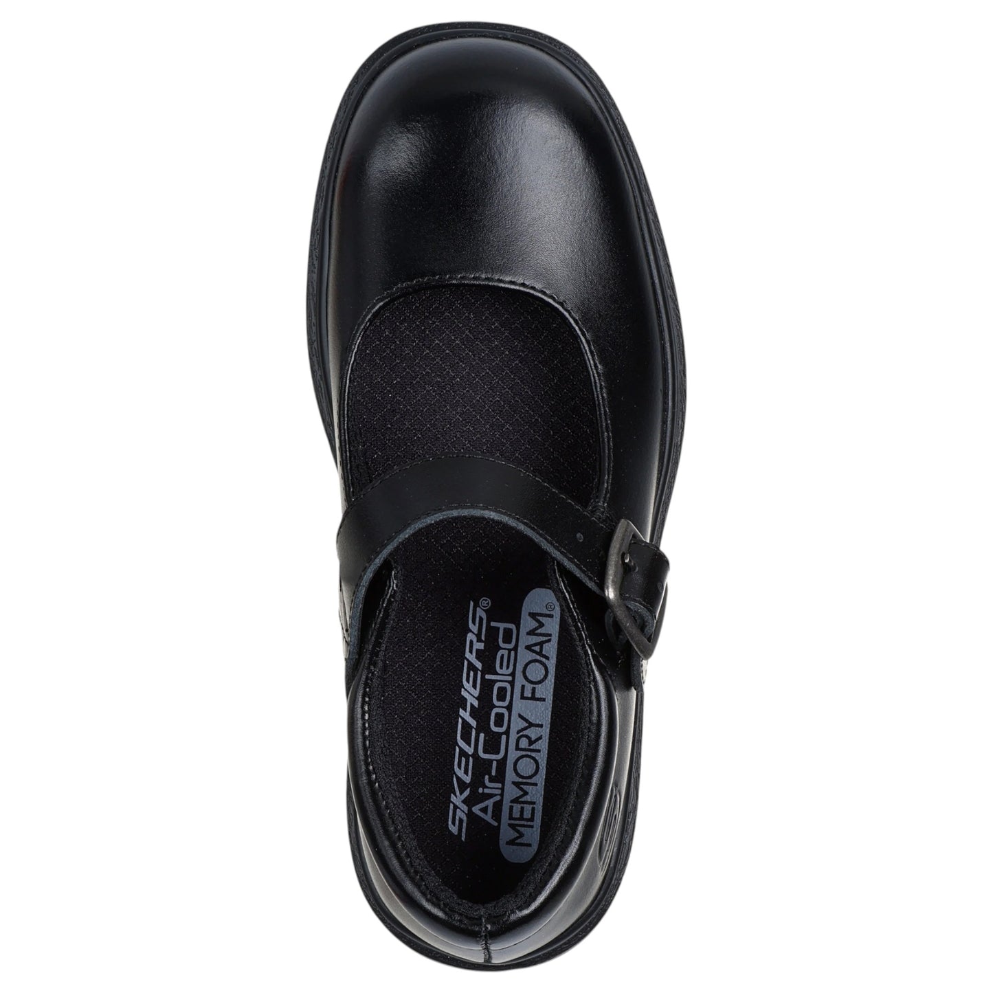 Kids Girls Skechers Smooth Tracks Mary Jane Athletic Shoes Black
