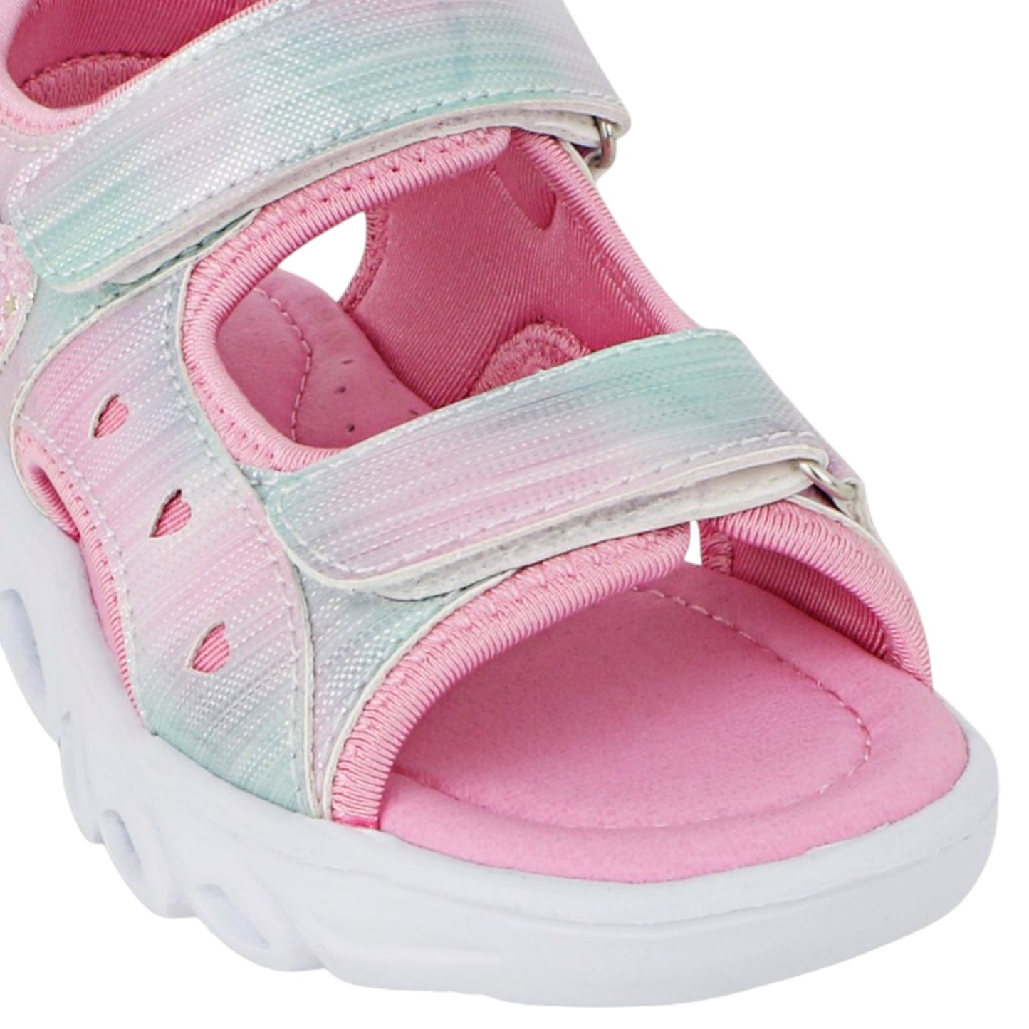 Kids Girls Lightning Bolt Nettie Sandals Pink Multi