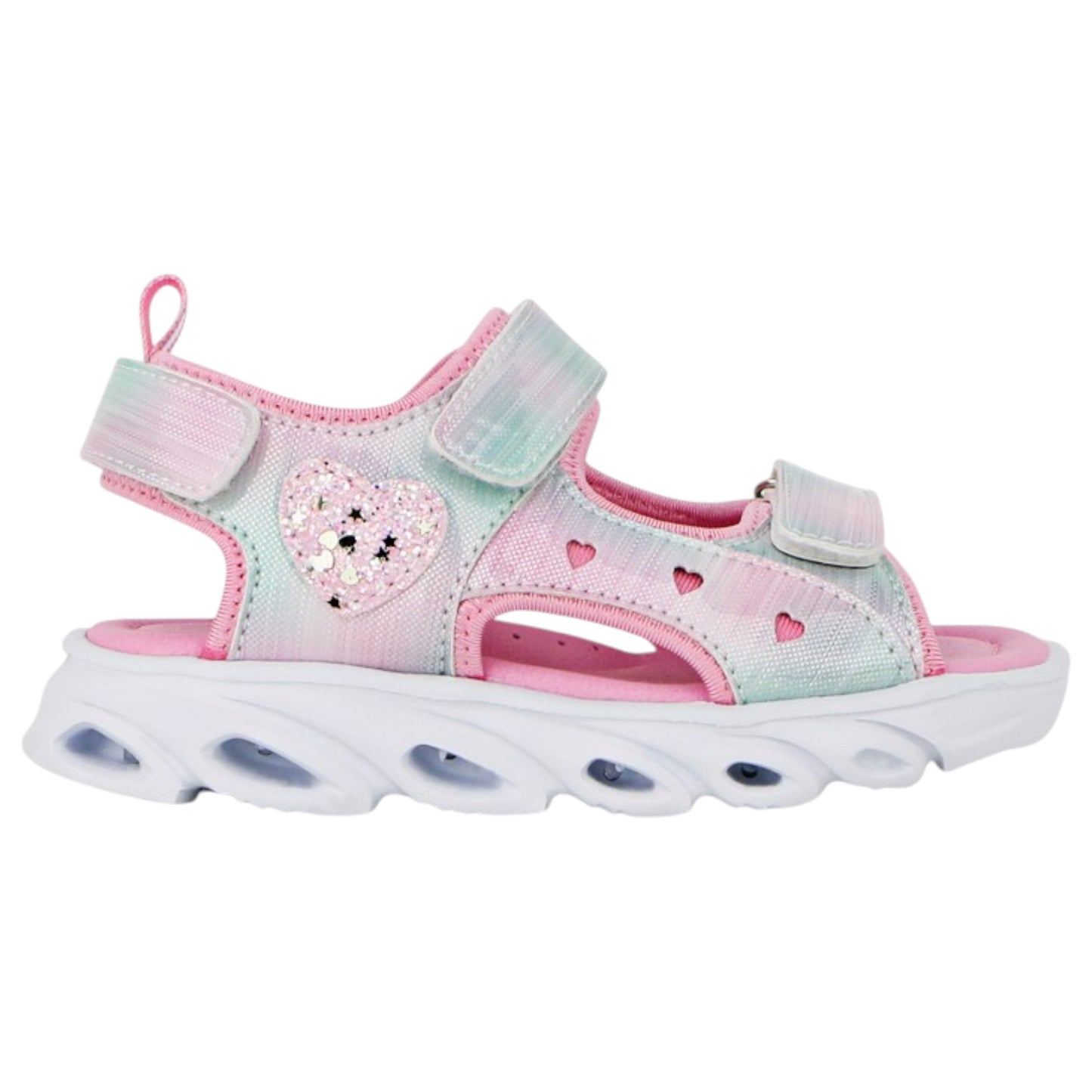Kids Girls Lightning Bolt Nettie Sandals Pink Multi