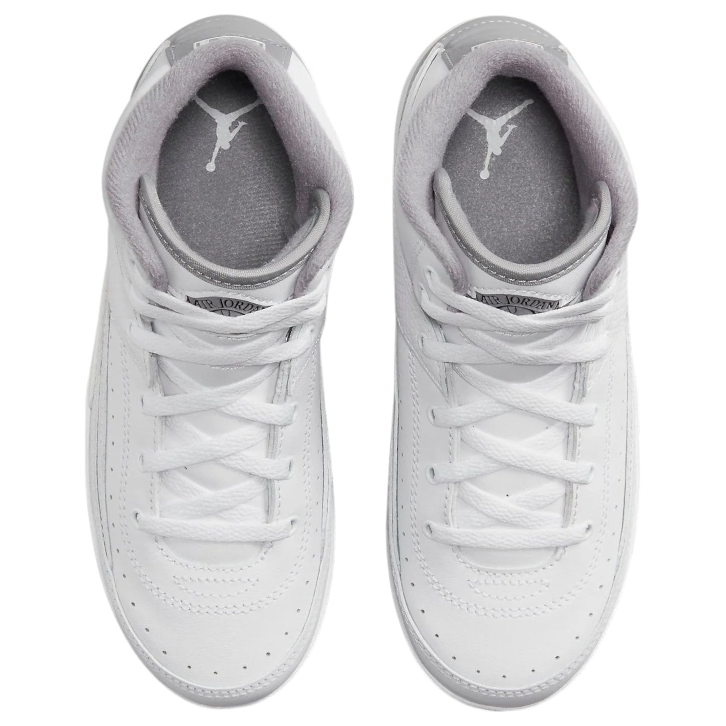 Kids Boys Nike Air Jordan 2 Retro Shoes White/Grey