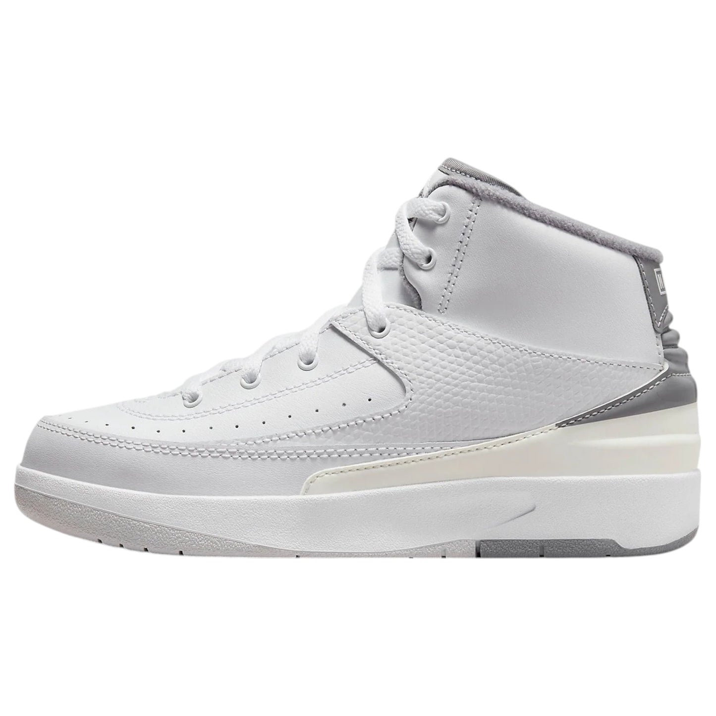 Kids Boys Nike Air Jordan 2 Retro Shoes White/Grey