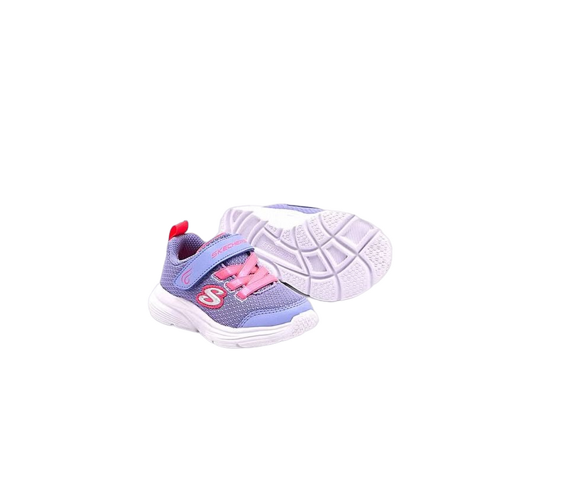 Kids Girls Skechers Wavy Lites - Blissfuly Free Shoes Purple