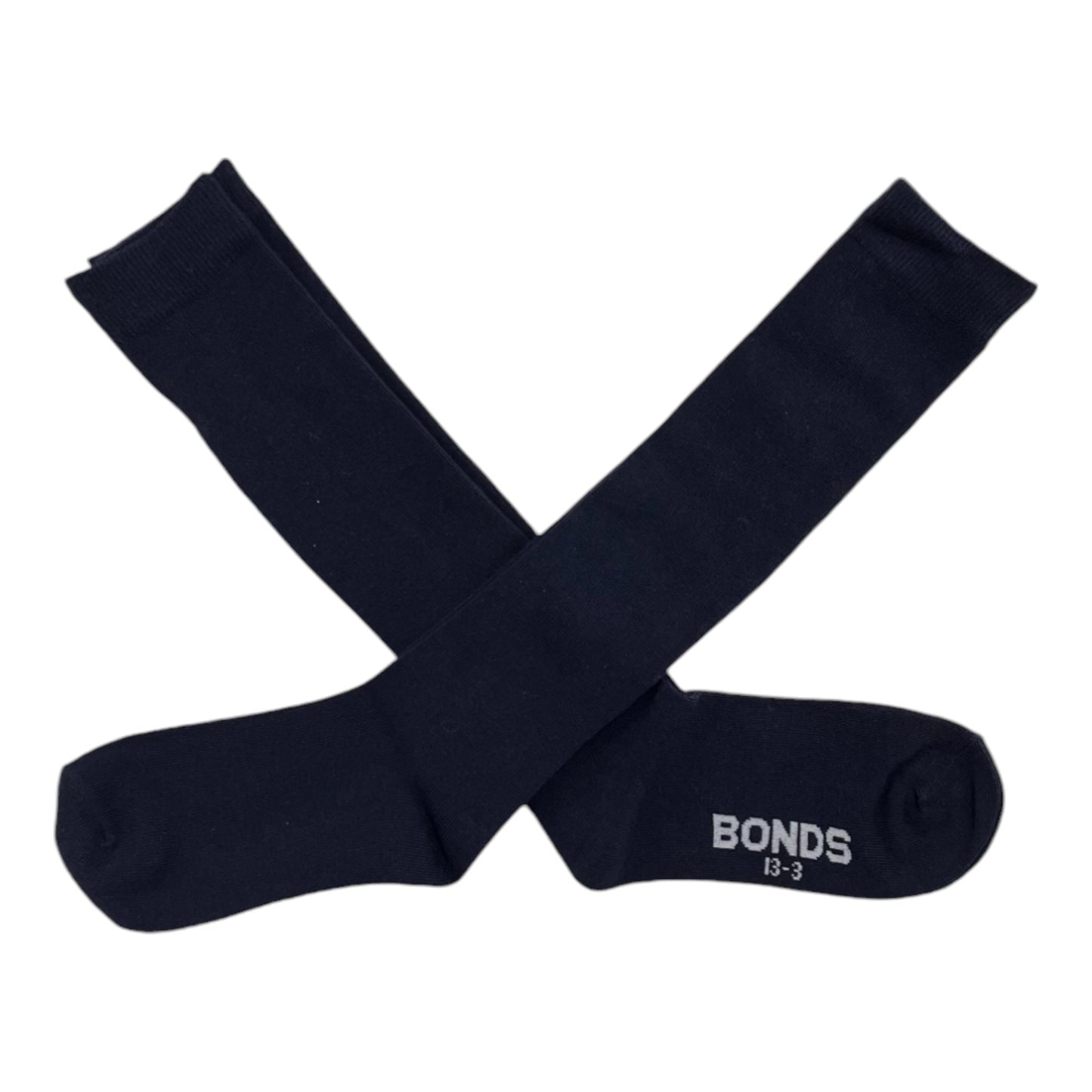 2 Pack Unisex Kids Bonds Knee High Knee High Socks Midnight Blue
