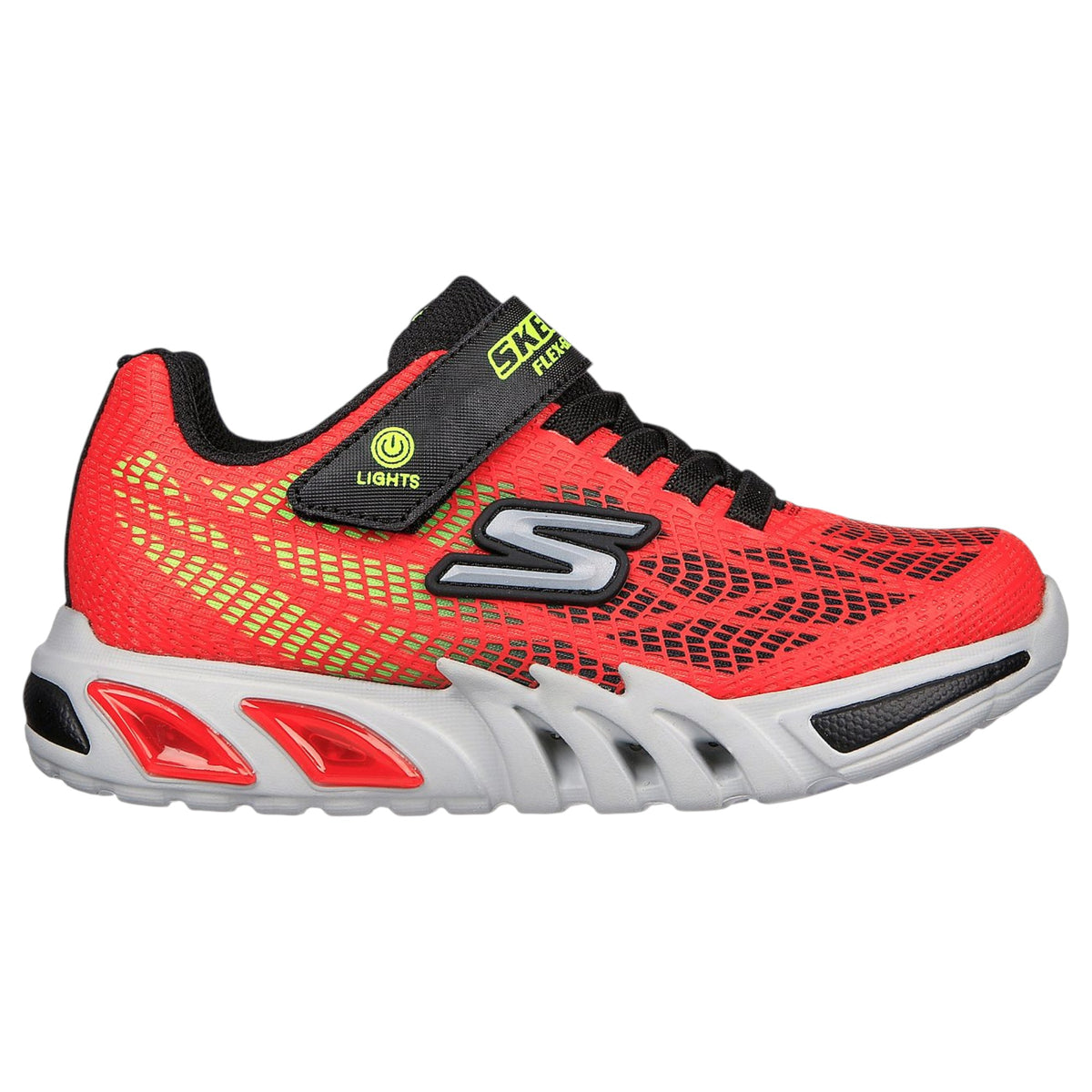 Kids Boys Skechers Flex-Glow Elite - Vorlo Shoes Red Black