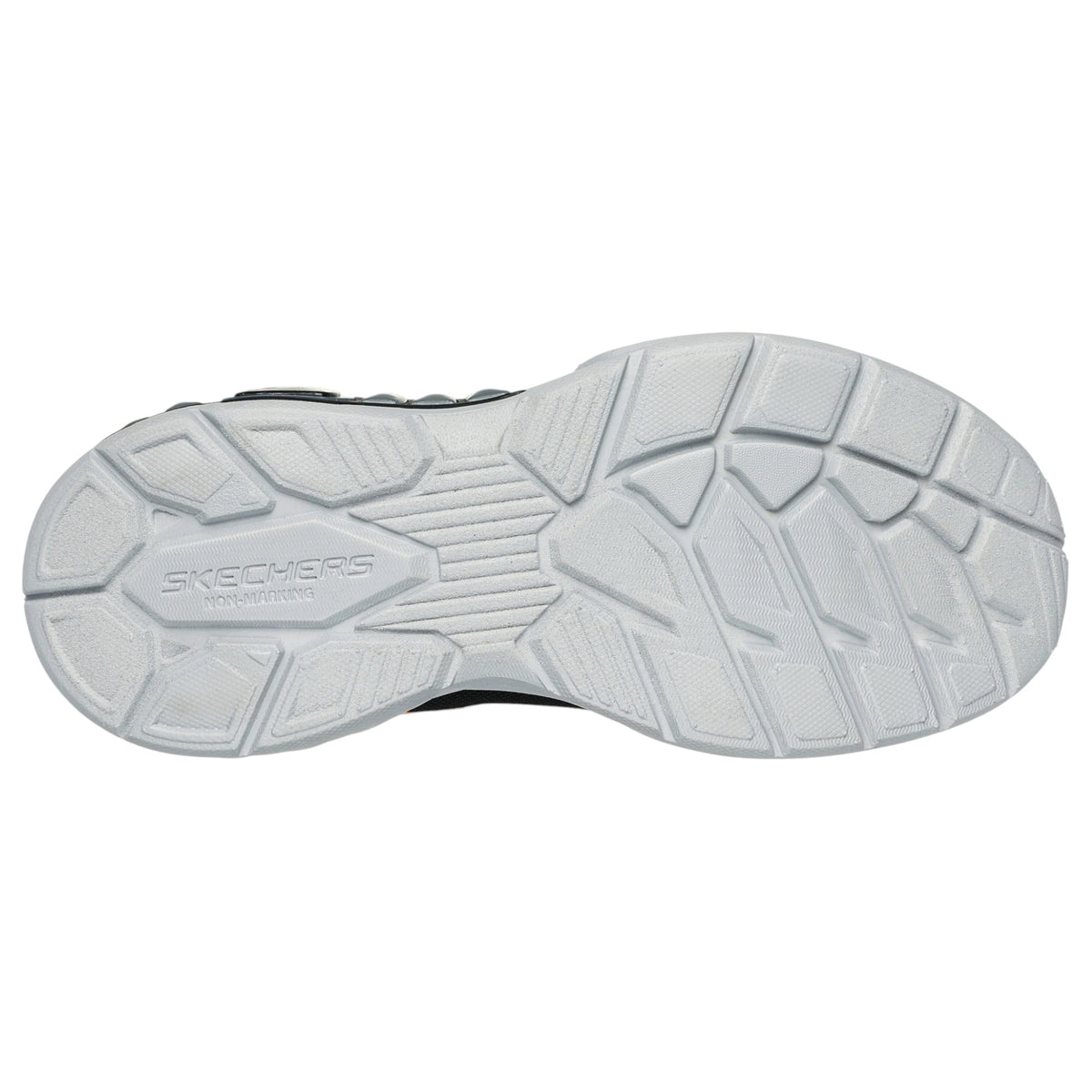 Kids Boys Skechers S-Lights: Light Storm 3.0 Shoes Silver Black