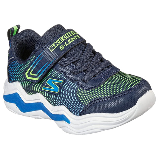 Kids Boys Skechers Erupters Iv Shoes Navy / Lime