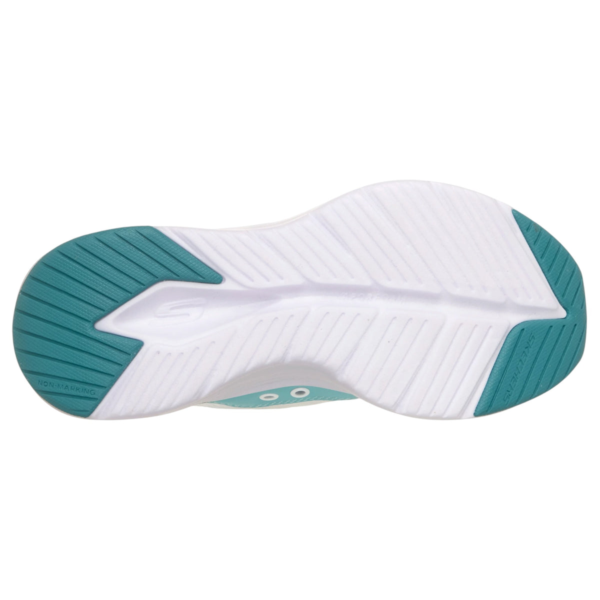 Kids Girls Skechers Slip-Ins: Contour Foam - Cozy Fit Shoes White/Turquoise