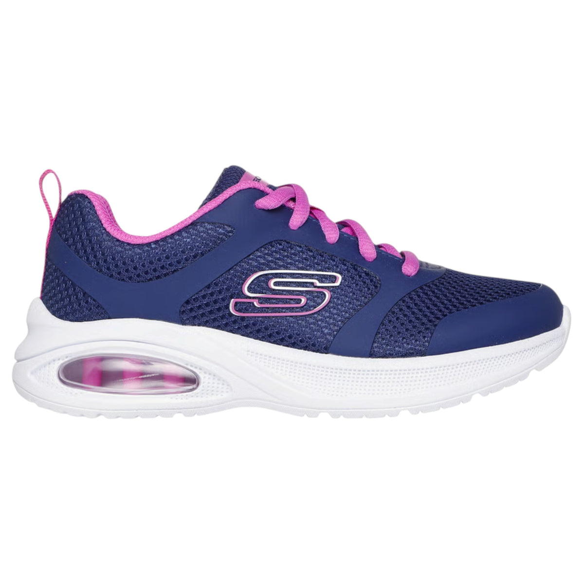 Kids Girls Skechers Microspec Max Advance - Unstoppable Wonder Shoes Navy/Purple