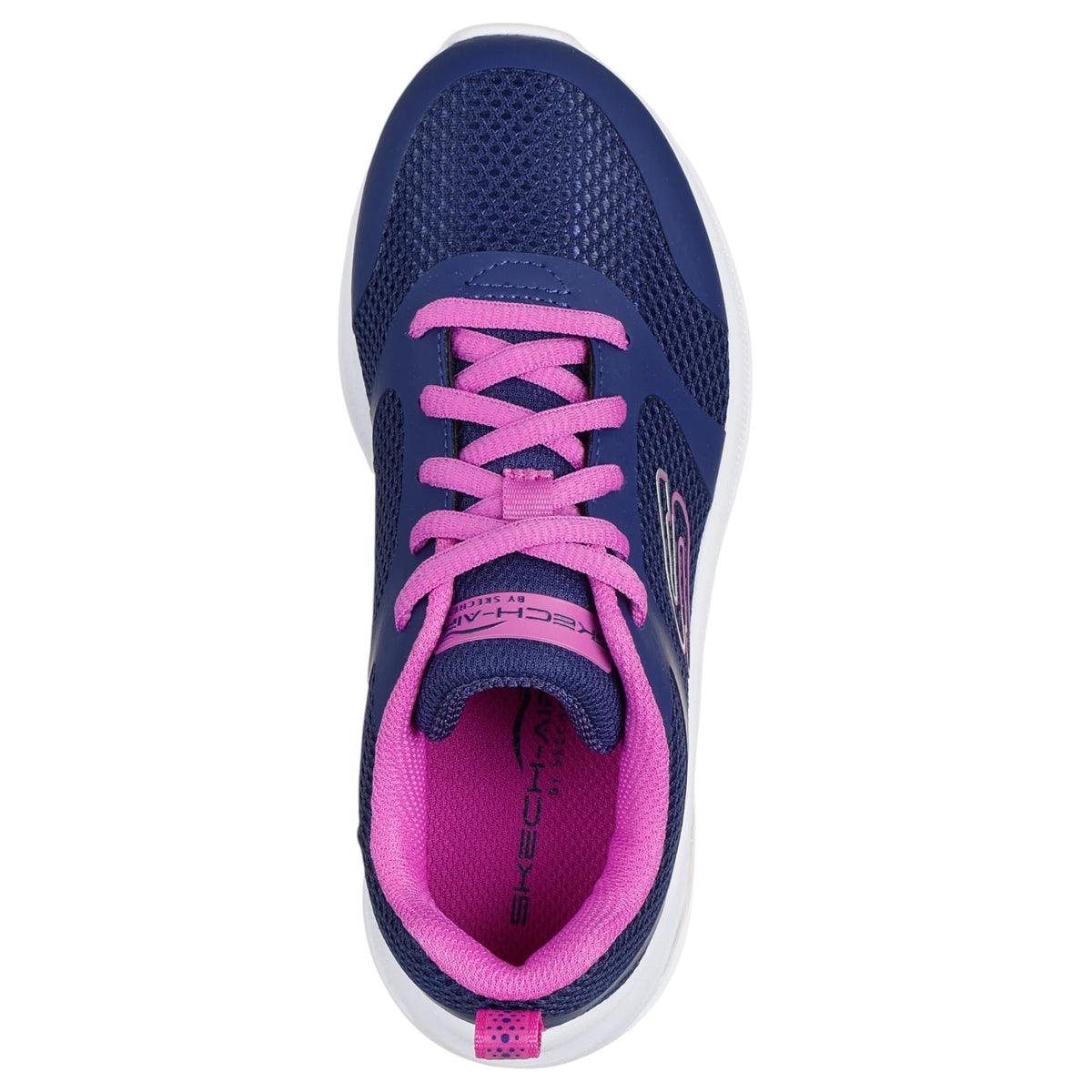 Kids Girls Skechers Microspec Max Advance - Unstoppable Wonder Shoes Navy/Purple