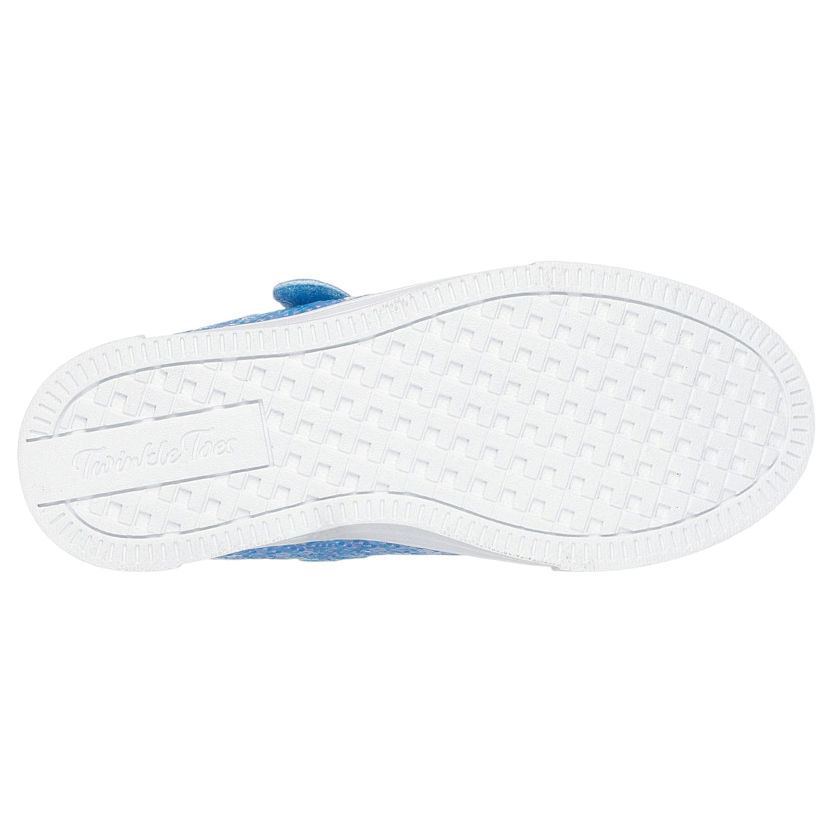 Kids Girls Skechers Twinkle Sparks - Sequin Party Shoes Light Blue Multi