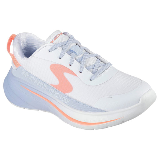 Kids Girls Skechers Wave 92 - Imara Breeze Shoes White/Blue