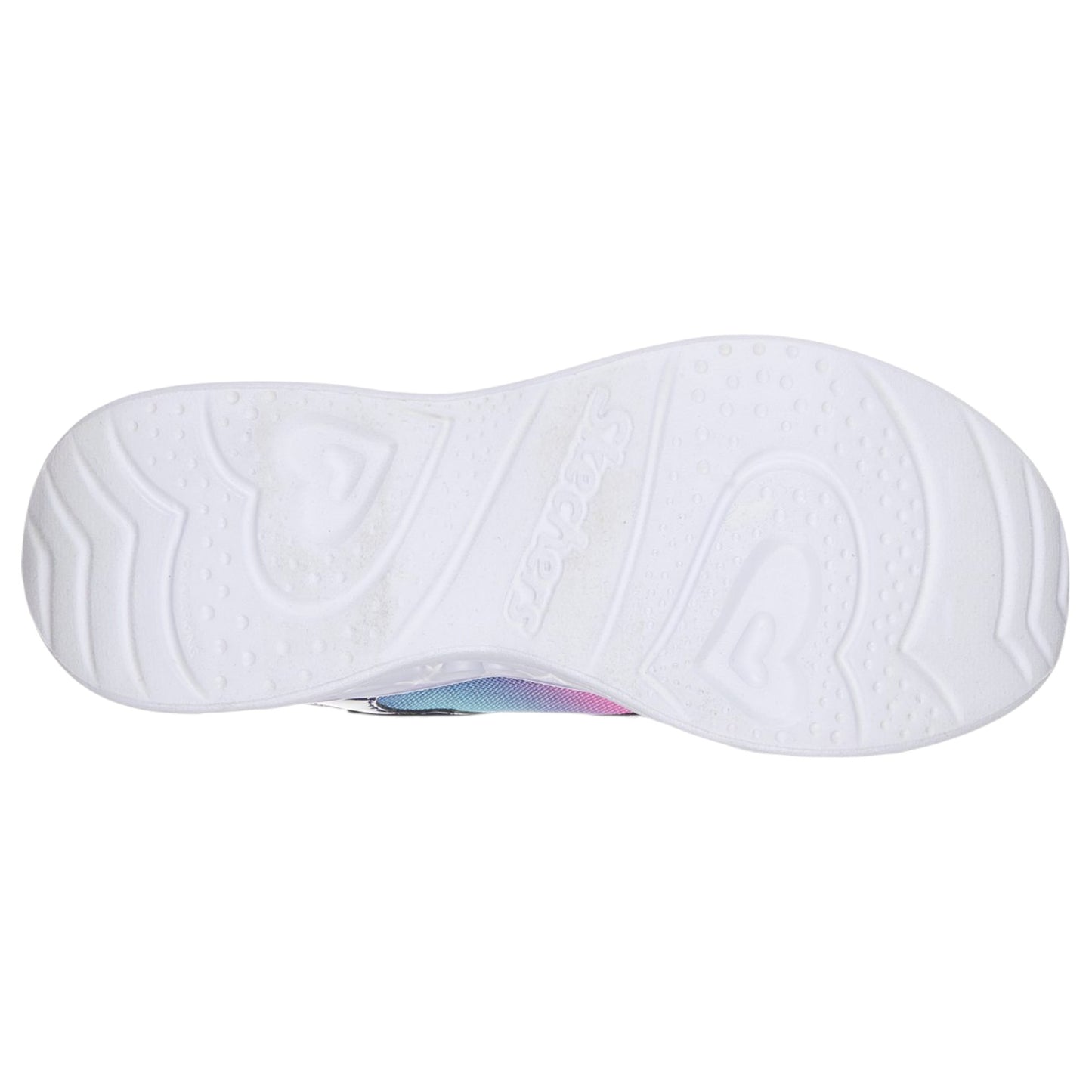 Kids Girls Skechers Heart Lights Rainbow Lux Shoes Multi