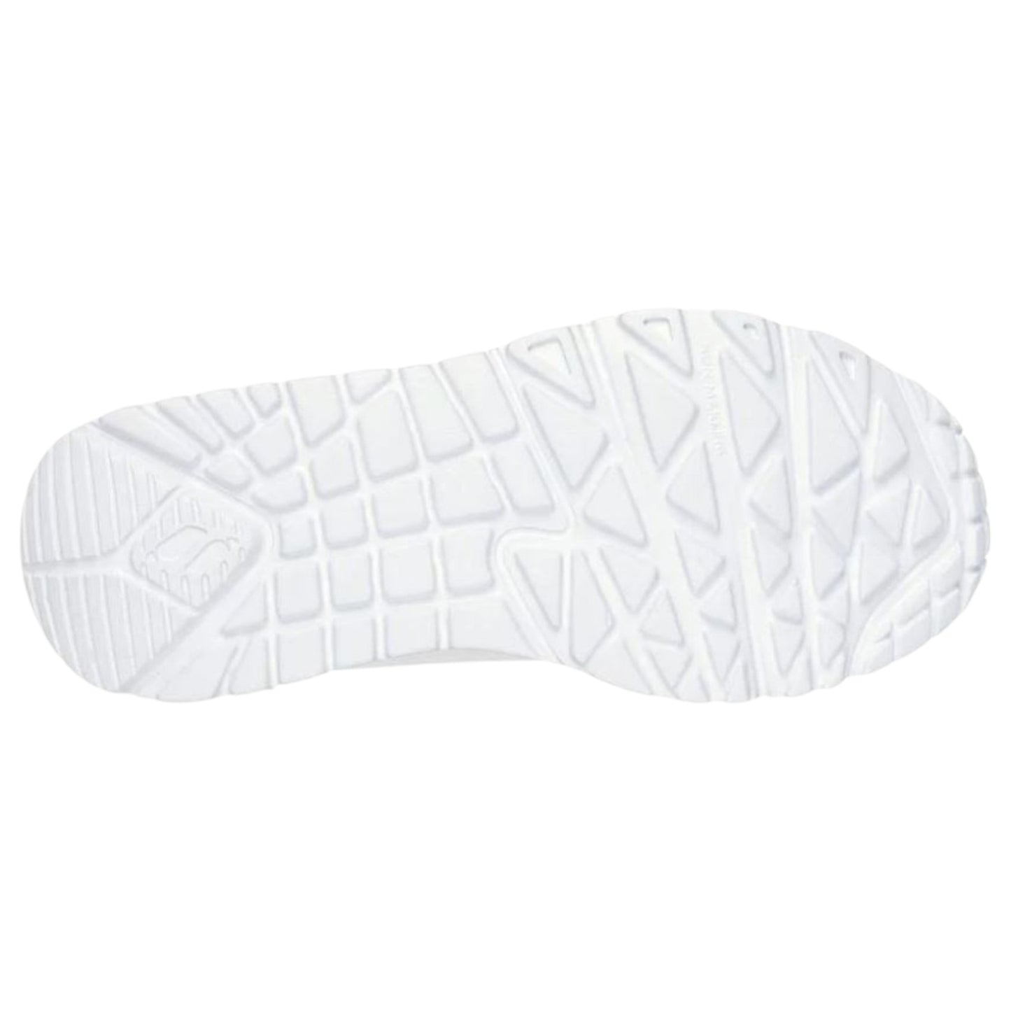 Kids Girls Skechers JGoldcrown: Uno Lite Shoes White