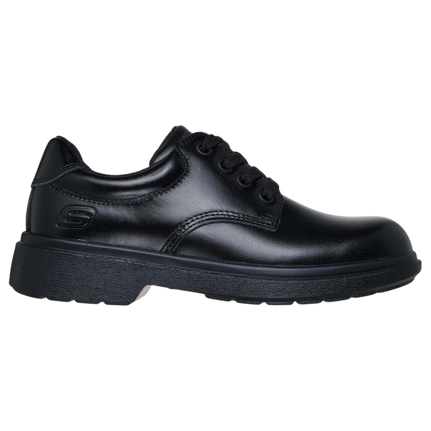 Kids Boys Skechers Smooth Tracks Shoes Black