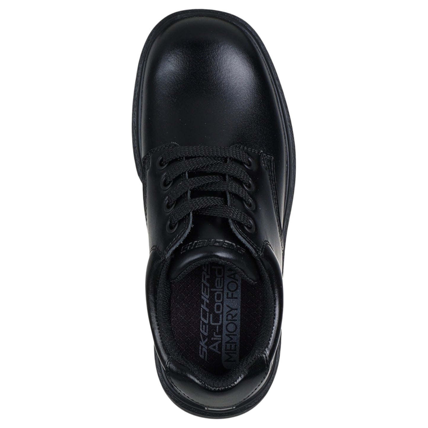 Kids Boys Skechers Smooth Tracks Shoes Black
