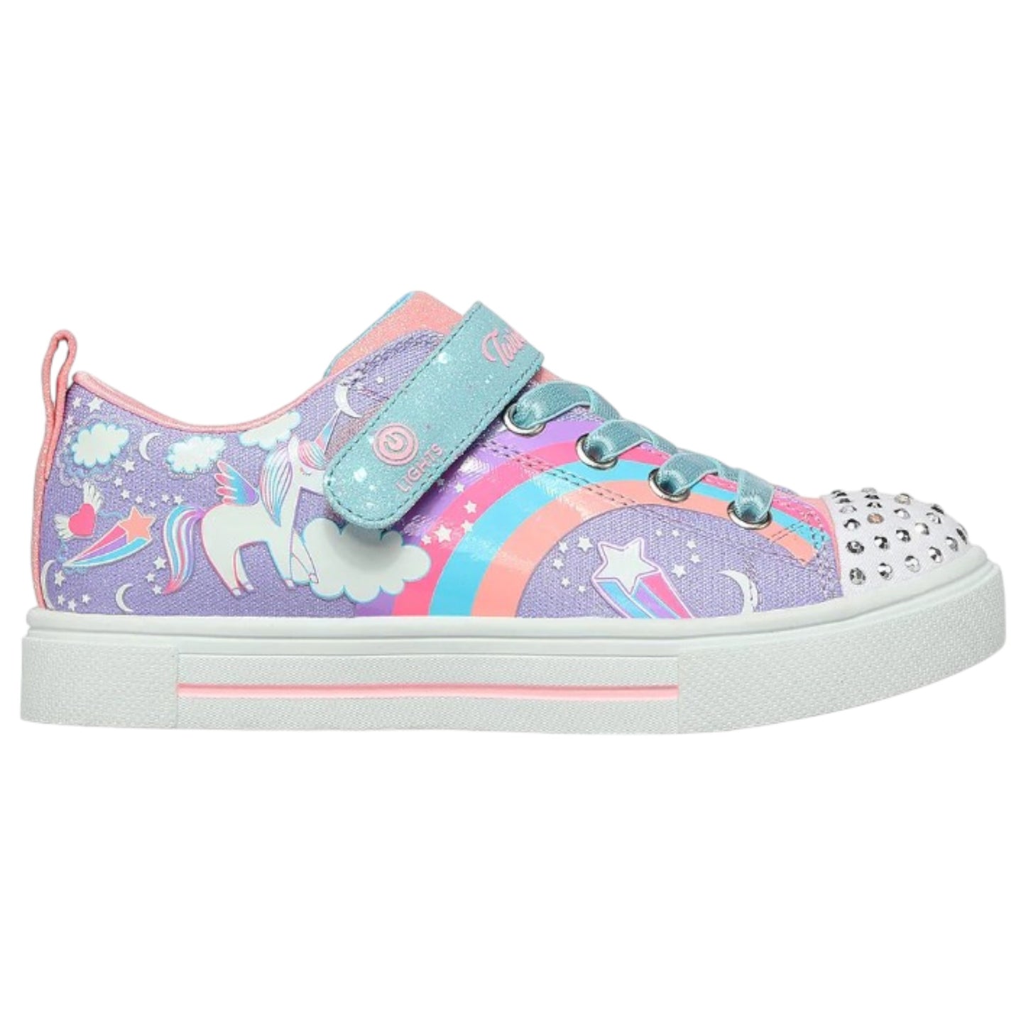 Kids Girls Skechers Twinkle Sparks - Unicorn Charme Shoes Lavender / Multi