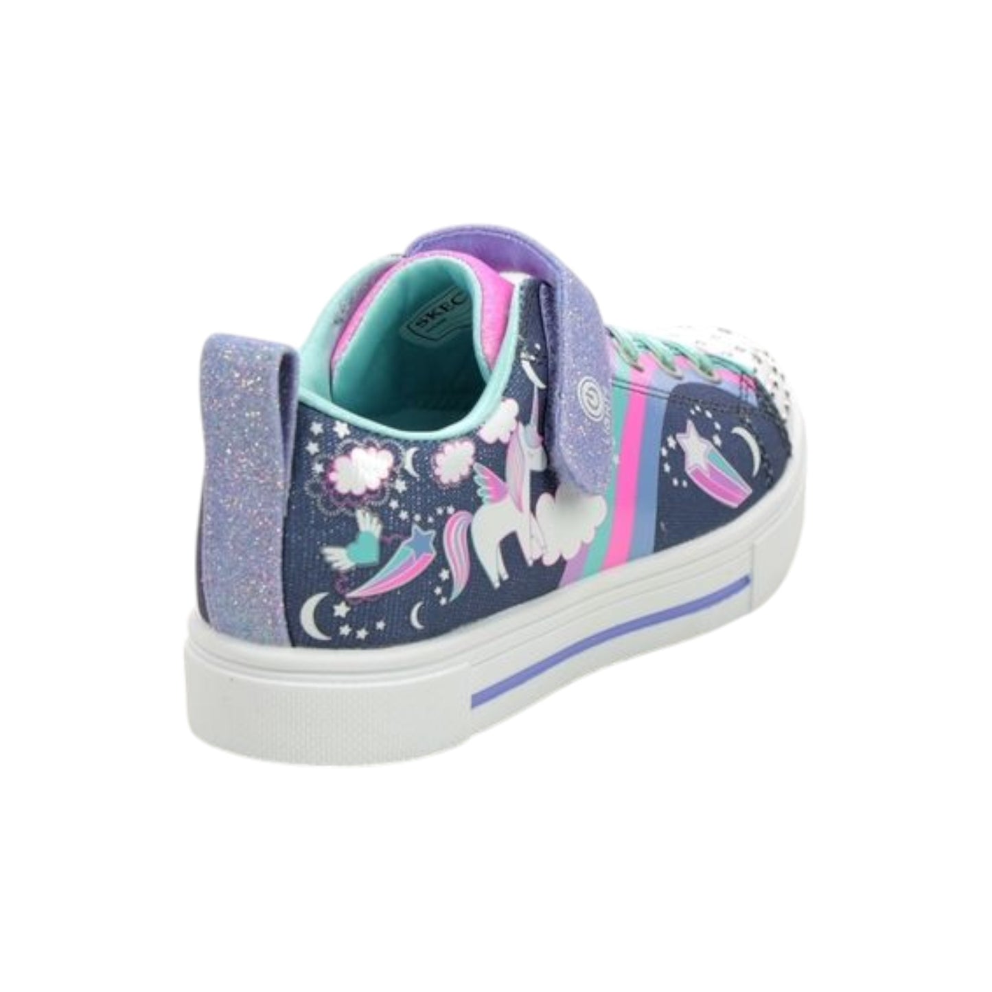 Kids Girls Skechers Twinkle Sparks - Unicorn Charme Shoes Navy / Multi