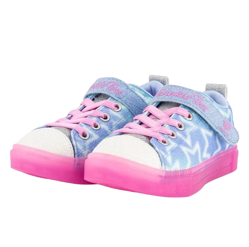 Kids Skechers Twinkle Sparks Ice Dreamsicle Light Blue Girls Sneakers