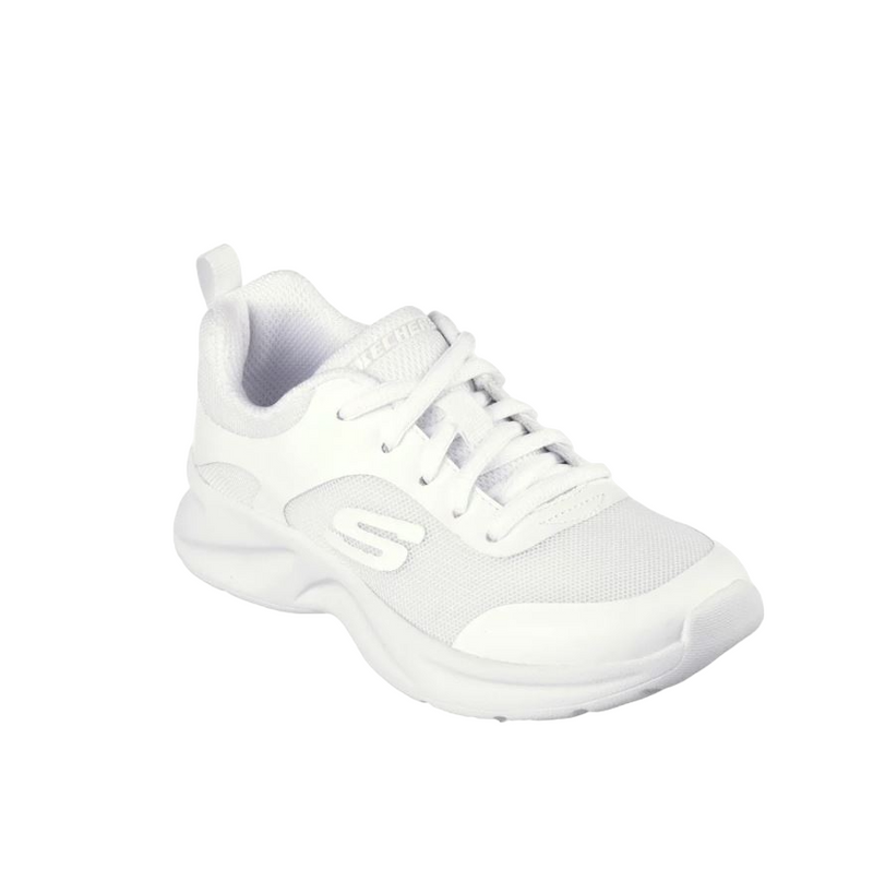 Kids Skechers Unisex Dynamatic Swift Speed White Shoes Boys Girls Sneakers