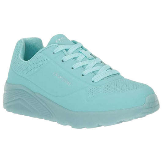 Kids Girls Skechers Uno Ice Shoes Turquoise