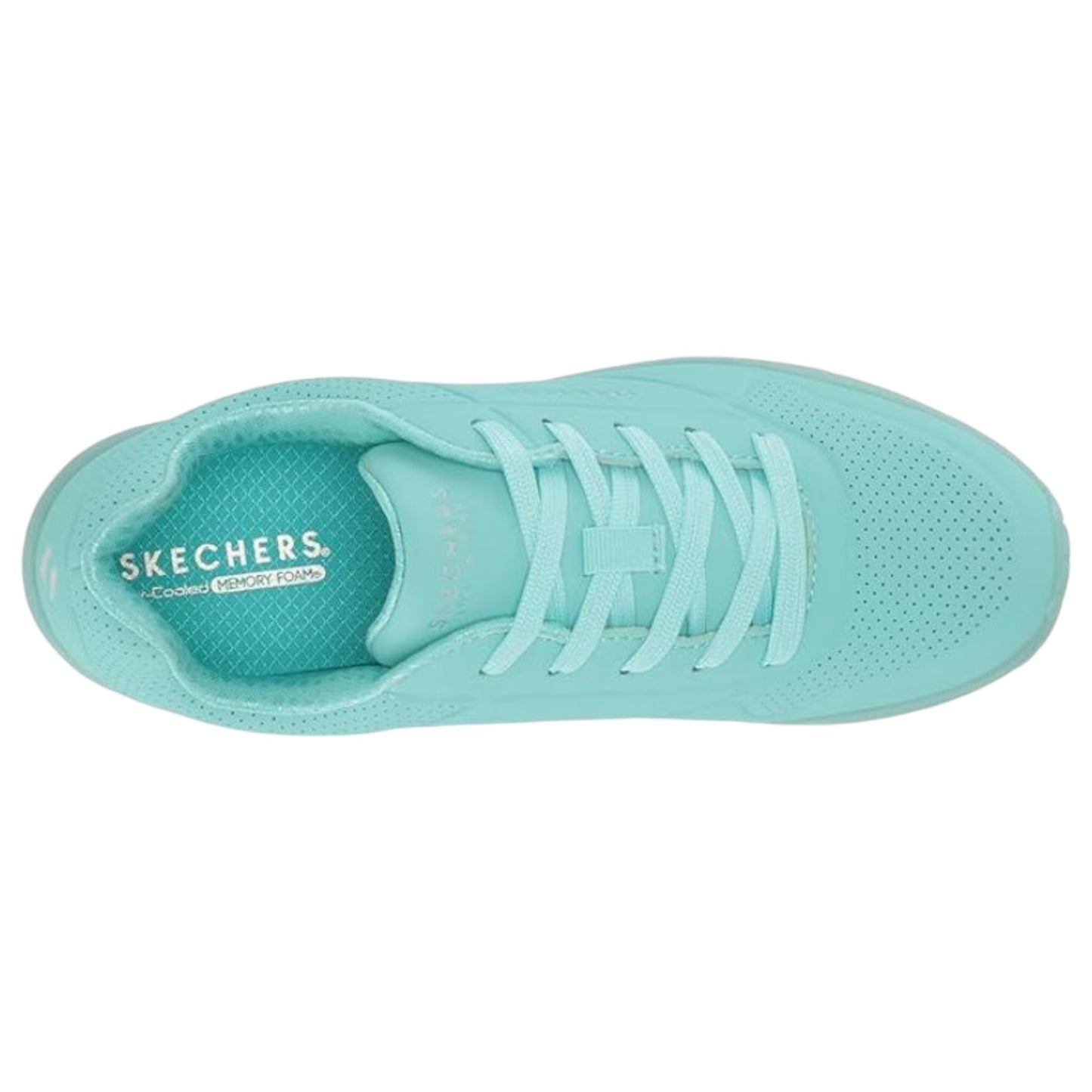 Kids Girls Skechers Uno Ice Shoes Turquoise