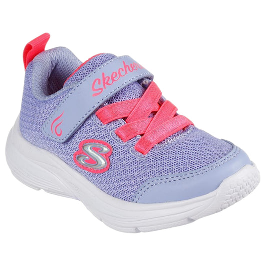 Kids Girls Skechers Wavy Lites - Blissfully Free Shoes Periwinkle