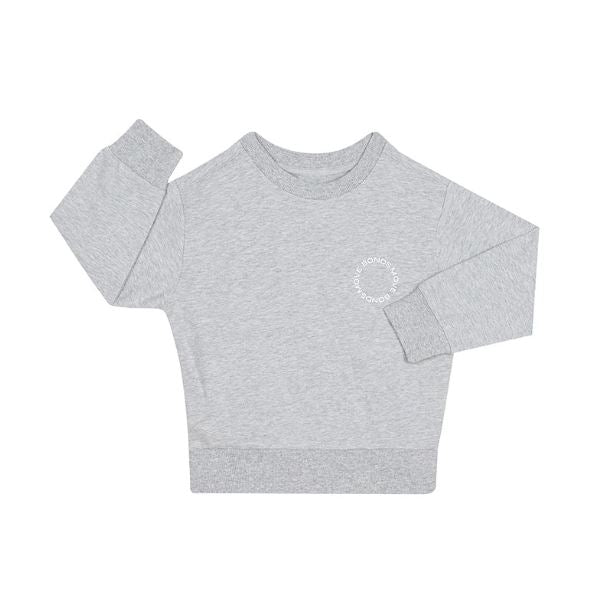 Bonds Kids Move Terry Pullover Jumper New Grey Marle