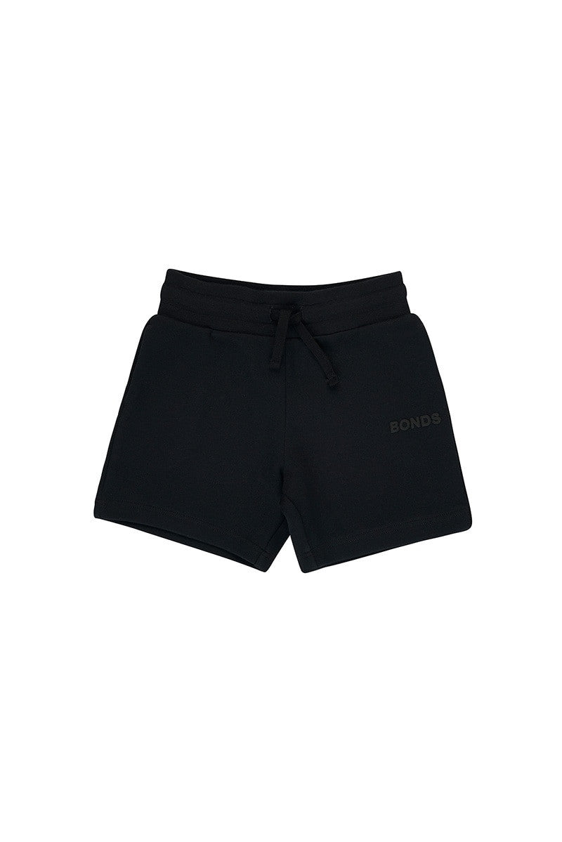 3 x Bonds Kids Tech Sweats Comfy School Shorts Nu Black