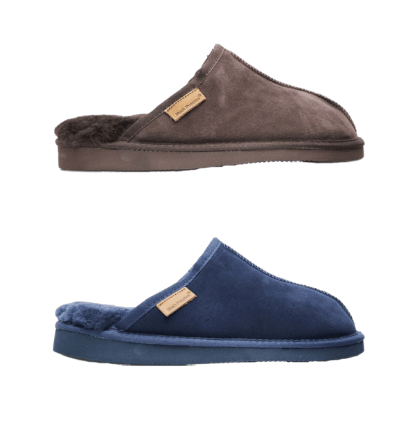 Mens Hush Puppies Loch Slippers Warm Winter Slip On Shoes