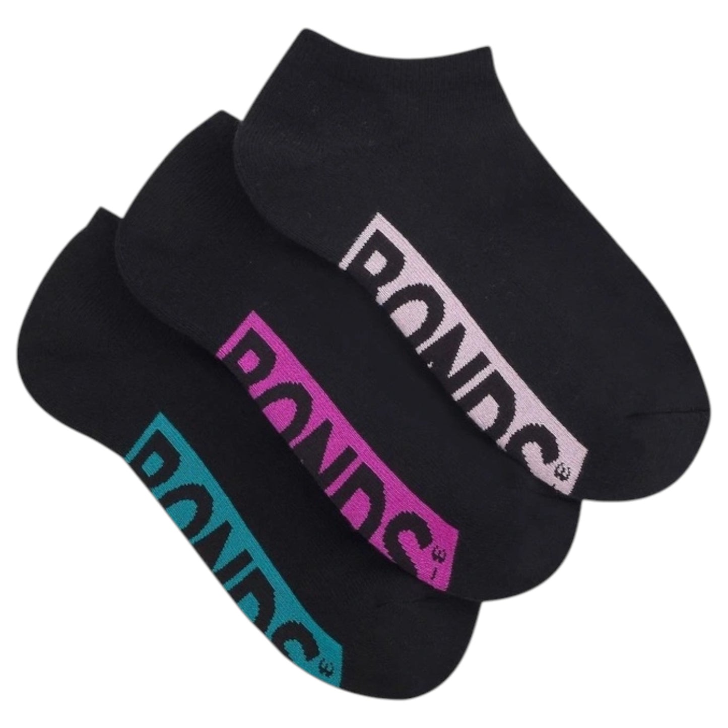 3 Pack Women Bonds Logo Cushioned Low Cut Black