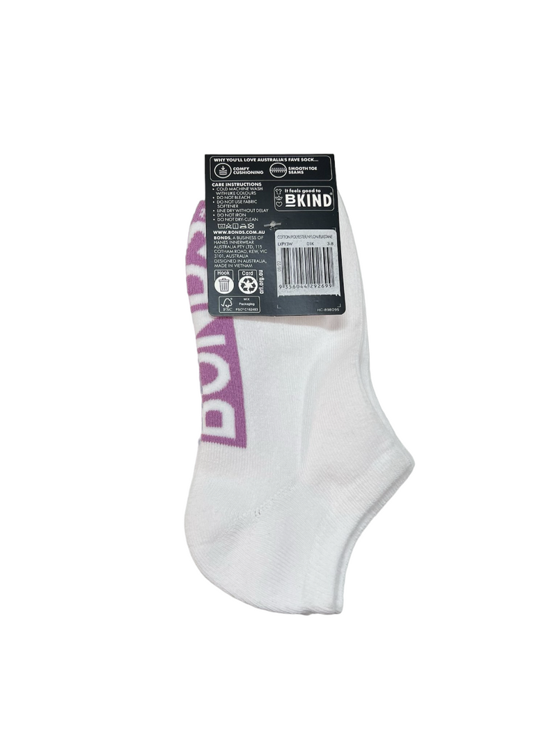 15 Pairs X Bonds Womens Cushioned Logo Low Cut Socks White 01K