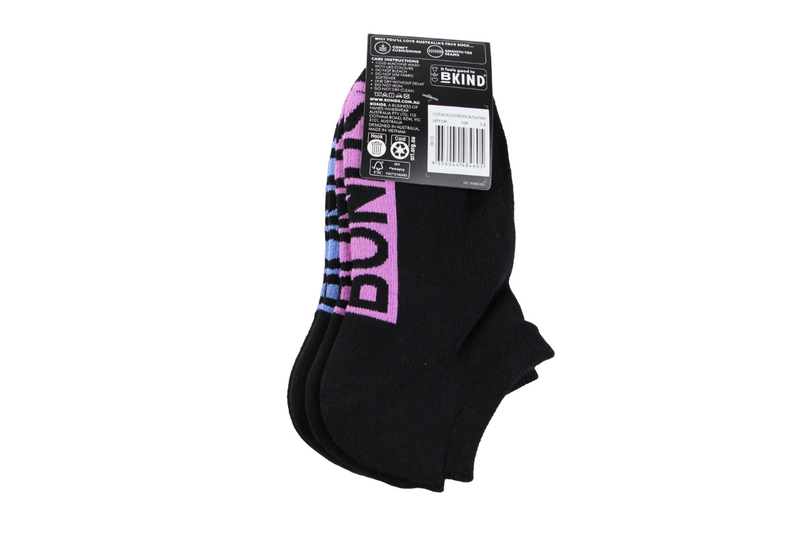 9 Pairs X Bonds Womens Cushioned Logo Low Cut Socks Black 10K