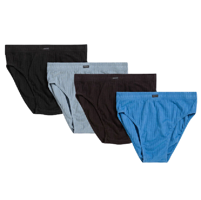 4 x Mens Holeproof Cotton Brief Classic Shape Underwear Multi-Coloured