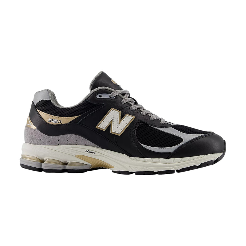 Mens New Balance 2002R Black/ Gold Athletic Shoes