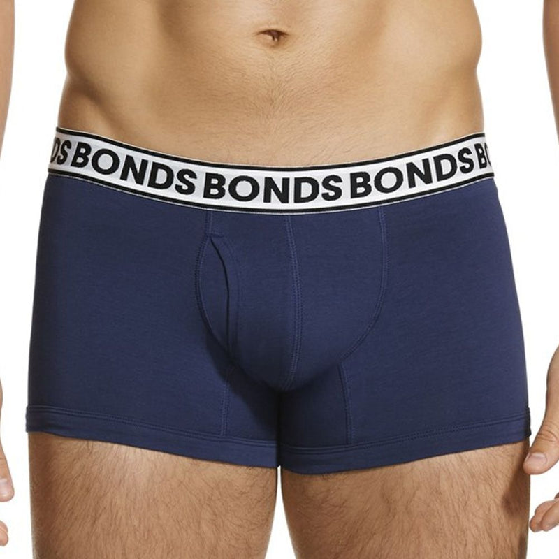 6 x Bonds Fit Trunks Mens Underwear Ahoy Blue