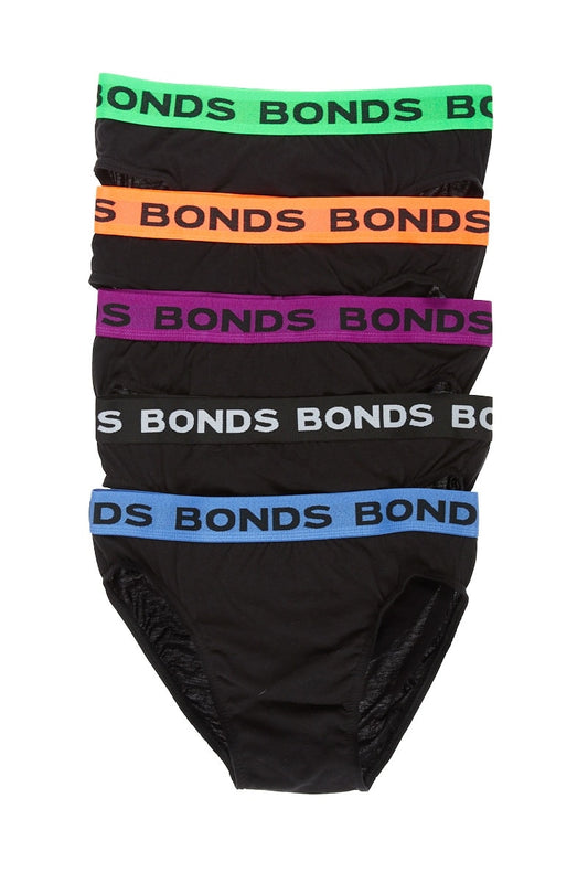 5 Pack Mens Bonds Hipster Briefs Underwear Multi