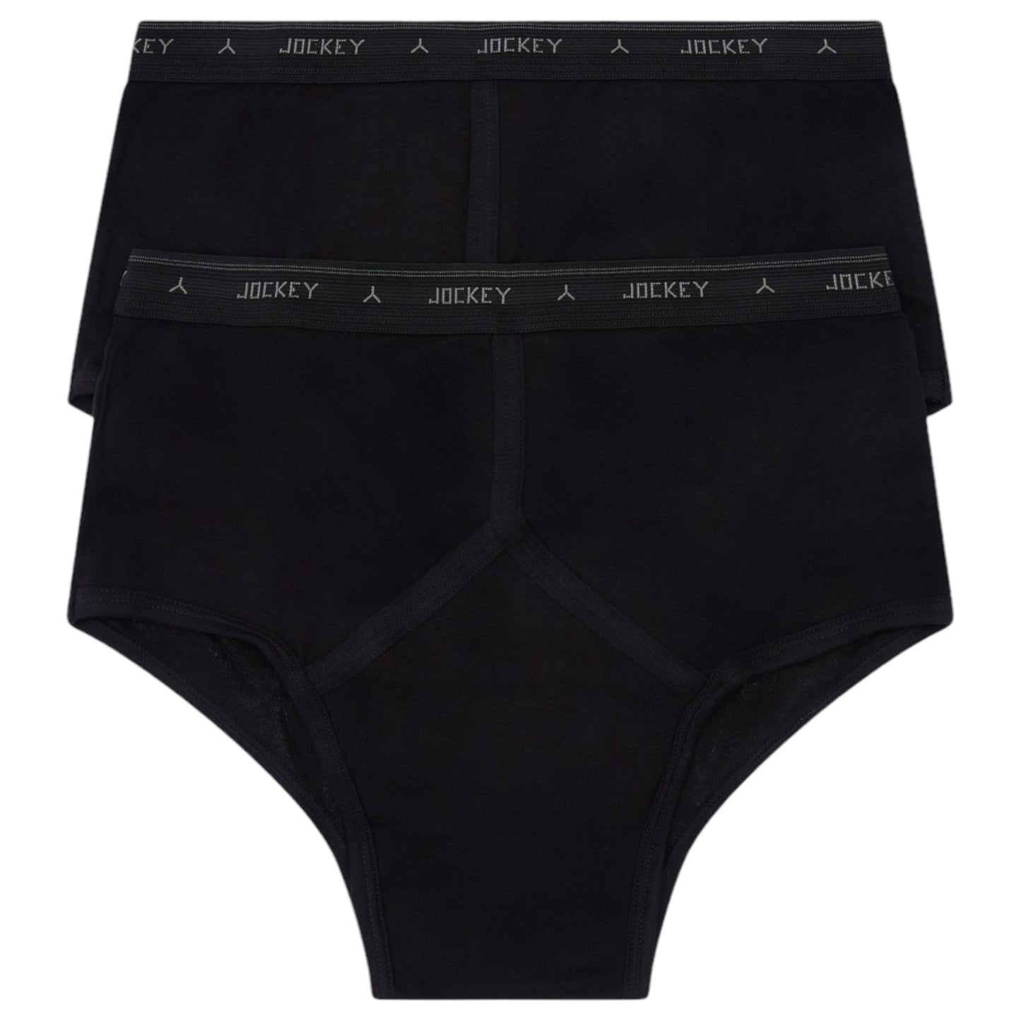 2 Pack Mens Jockey Classic Y-Front Briefs Underwear Black