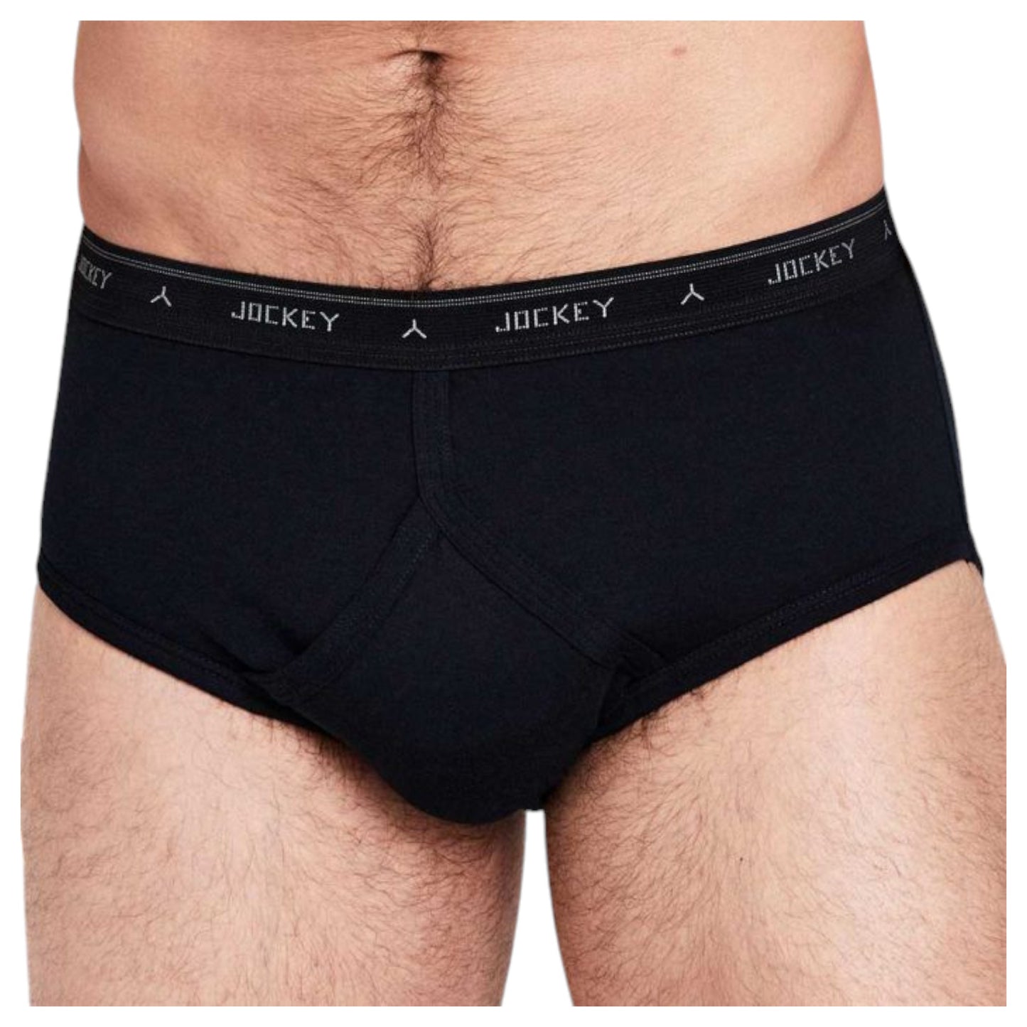 2 Pack Mens Jockey Classic Y-Front Briefs Underwear Black