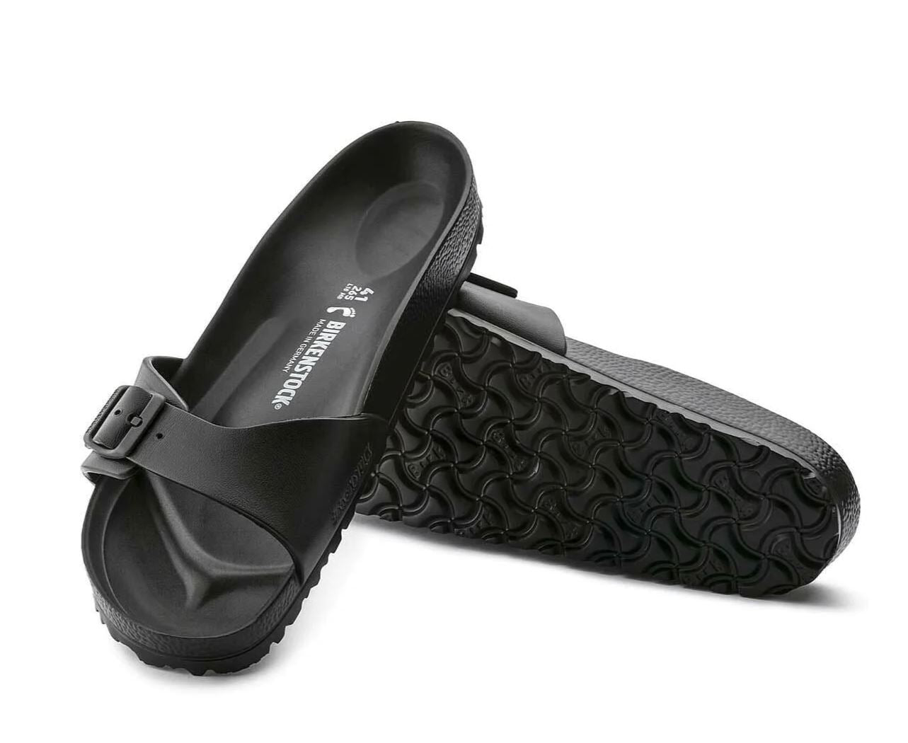 Mens Birkenstock Madrid Narrow Eva Narrow Sandals Black