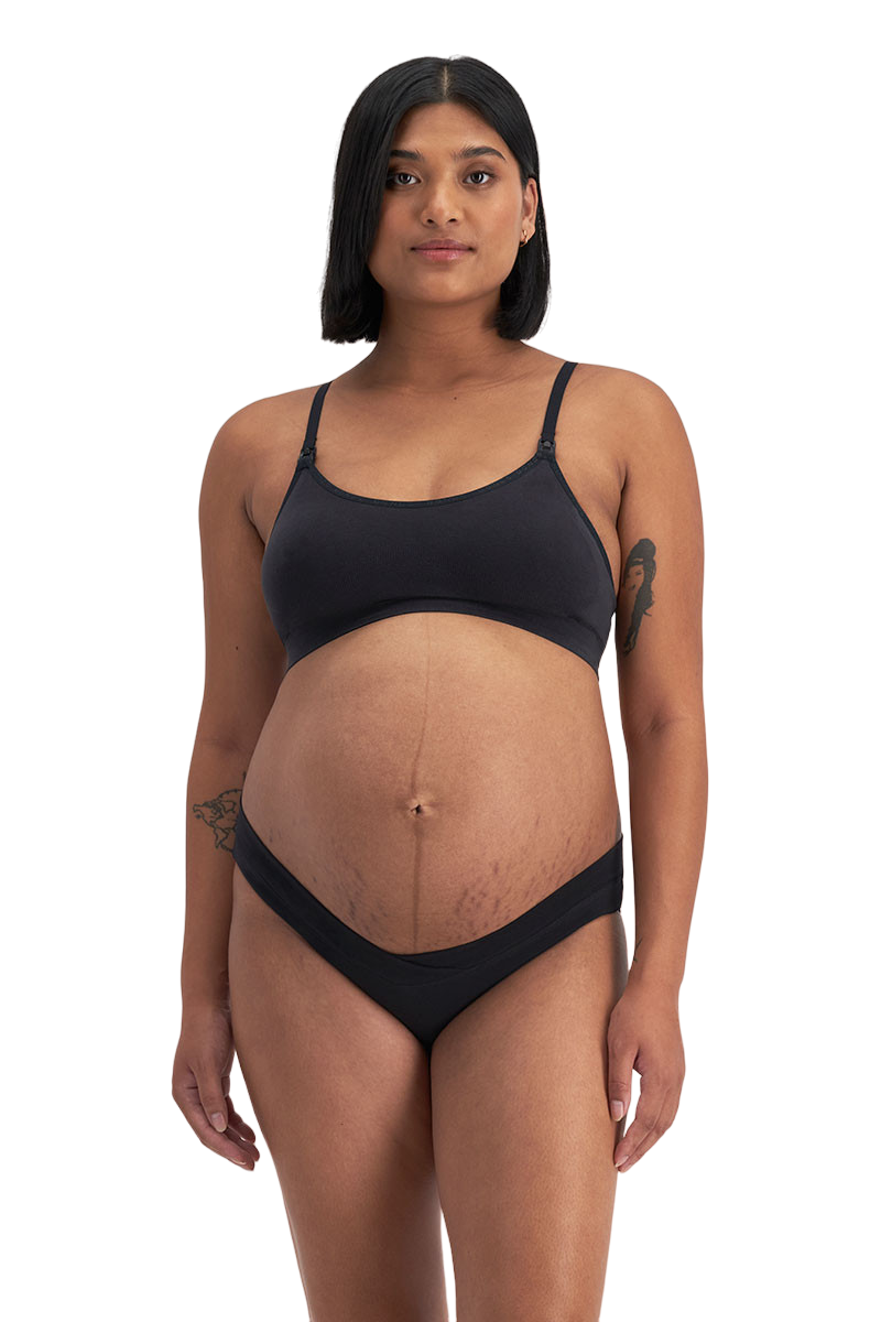 Womens Bonds Maternity Bumps Bikini Underwear Undies Black