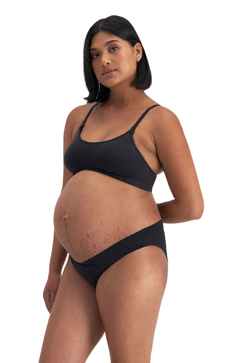 Womens Bonds Maternity Bumps Bikini Briefs Underwear Black