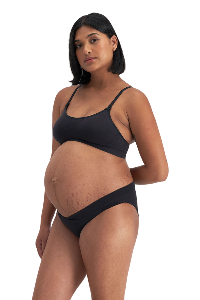 Womens Bonds Maternity Bumps Bikini Underwear Undies Black