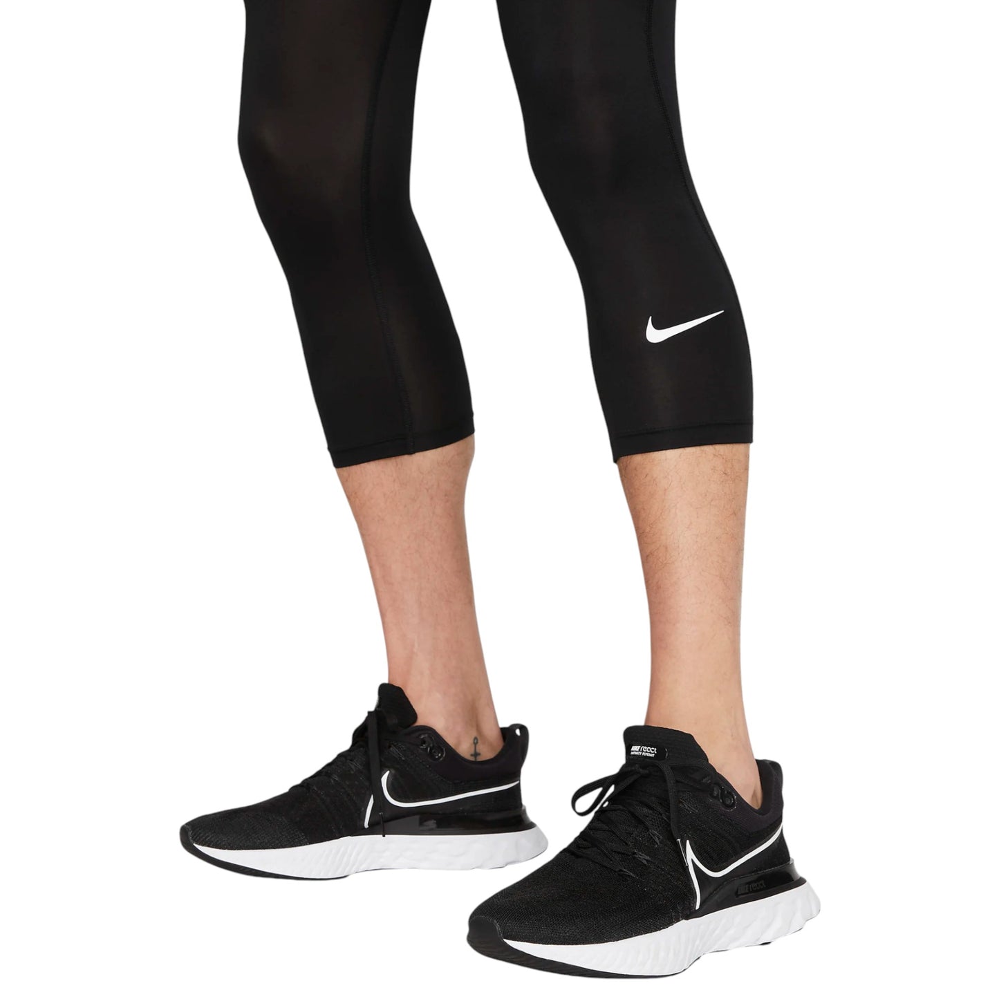 Mens Nike Pro Dri-FIT 3/4-Length Fitness Tights Black