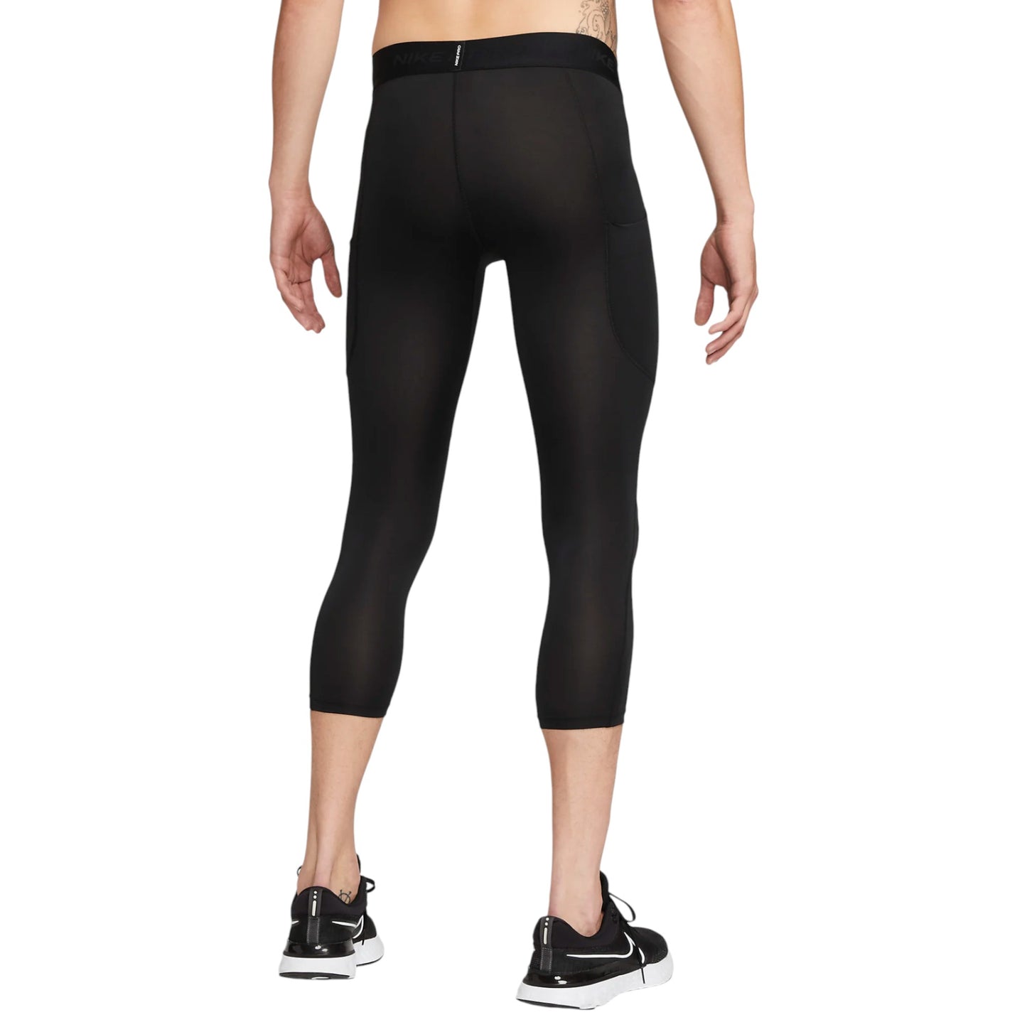 Mens Nike Pro Dri-FIT 3/4-Length Fitness Tights Black